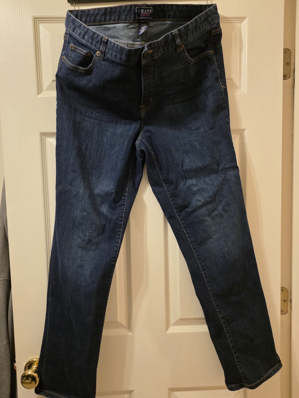 Chaps Women’s Dark Blue Straight-Leg Jeans